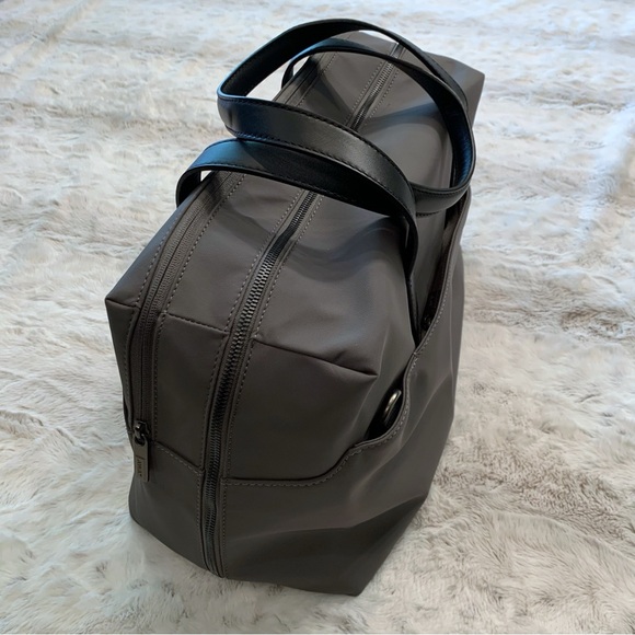 AWAY Everywhere Bag, Grey/Black, Waterproof Nylon/Leather, Like New! - Picture 5 of 12